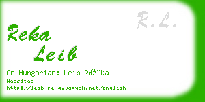 reka leib business card
